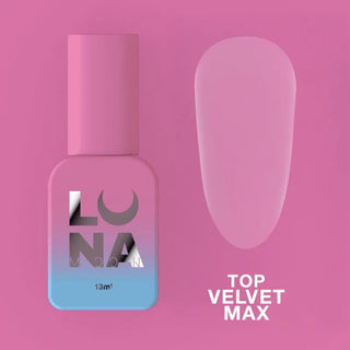 CLEAR - VELVET MAX (MATTE) Top Coat (No Wipe) 13ml LUNAmoon