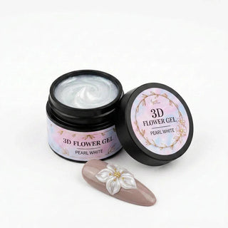 3D Flower Gel pearl white 15ml LYNIS NAILS