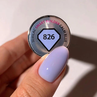 826 Calm Blue Smart Builder Base Coat 8in1 7ml Semilac