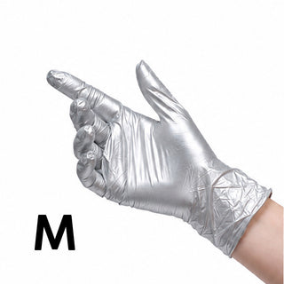 Fancy Silver - NITRIL HANDSCHUHE GRÖßE M 100 STÜCK