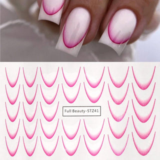 Pink FRENCH Ombre Sliders