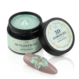 Satin Green 3D Flower Gel 15ml LYNIS NAILS