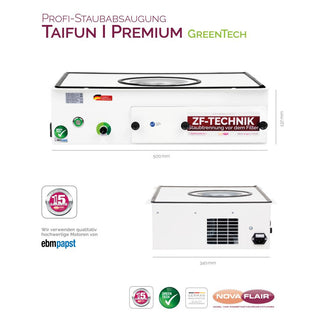 Profi-Staubabsaugung Taifun 1 Premium GreenTech NOVA FLAIR