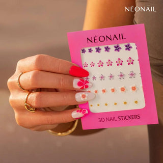 02 Flower Nail 3D Sticker Aufkleber Neonail
