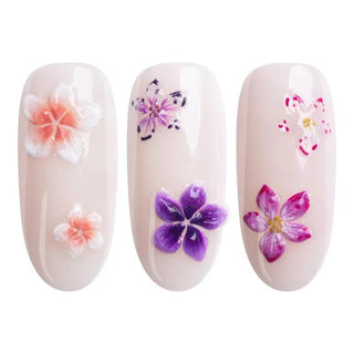 02 Flower Nail 3D Sticker Aufkleber Neonail