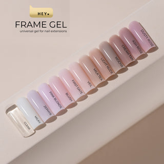 LIGHT NUDE Frame Gel NO FILE 30ml HEYLOVE
