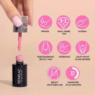 827 Classic Cherry Smart Builder Base Coat 8в1 7мл Semilac
